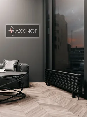 Axxinot Cardea ZN - напольный трубчатый радиатор шириной 900 мм