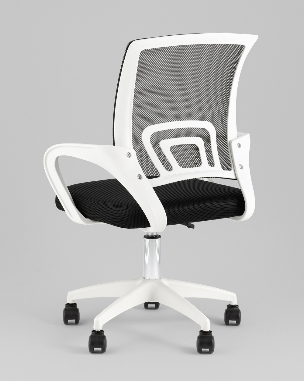 Кресло офисное TopChairs Simple SN черный пластик белый