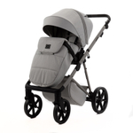 Детская универсальная коляска Adamex Delta Natura - DN-9 Moon (св. серый, ткань)