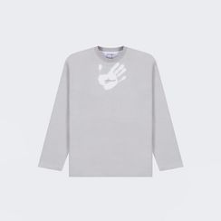 Лонгслив UNIFORM Thermo Minilogo, серо-розовый/белый