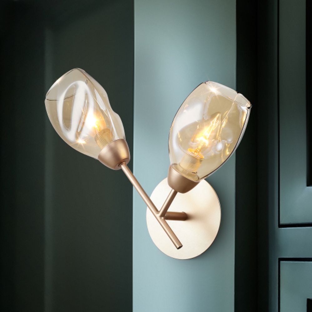 Бра светильник Rivoli Carrie 3124-402 2 х Е14 40 Вт модерн | Модерн