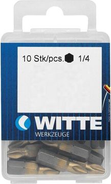 Вставка для шуруповерта TIN PH-3 1/4" 25мм (упаковка 10шт) Witte 427322
