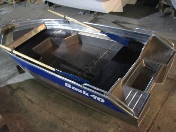 Алюминиевая моторно-гребная лодка СПЭВ Блик 40