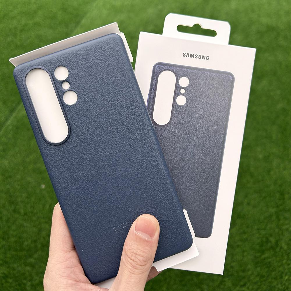 LEATHER CASE c MagSafe для Samsung S24 Ultra