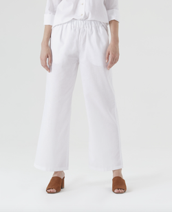 Широкие легкие брюки из поплина