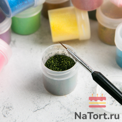 Блестки декоративные «Темно-зеленый» 10 гр