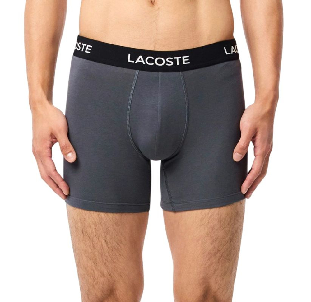 Боксерки теннисные Lacoste Cotton Jersey Trunks 5P - grey