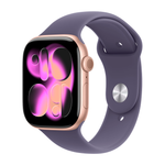 Умные часы Apple Watch Series 11 GPS, 46mm, Rose Gold Aluminium Case with Purple Fog Sport Band, S/M
