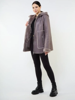 Дубленка натуральная зимняя с капюшоном