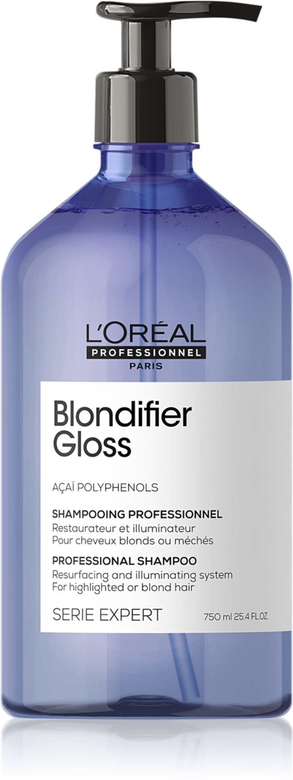 L’Oreal Professionnel Serie Expert Blondifier - укрепляющий и регенерирующий шампунь для осветленных волос с мелированием в оттенке холодный блонд /   750  ml  / GTIN 3474636975969