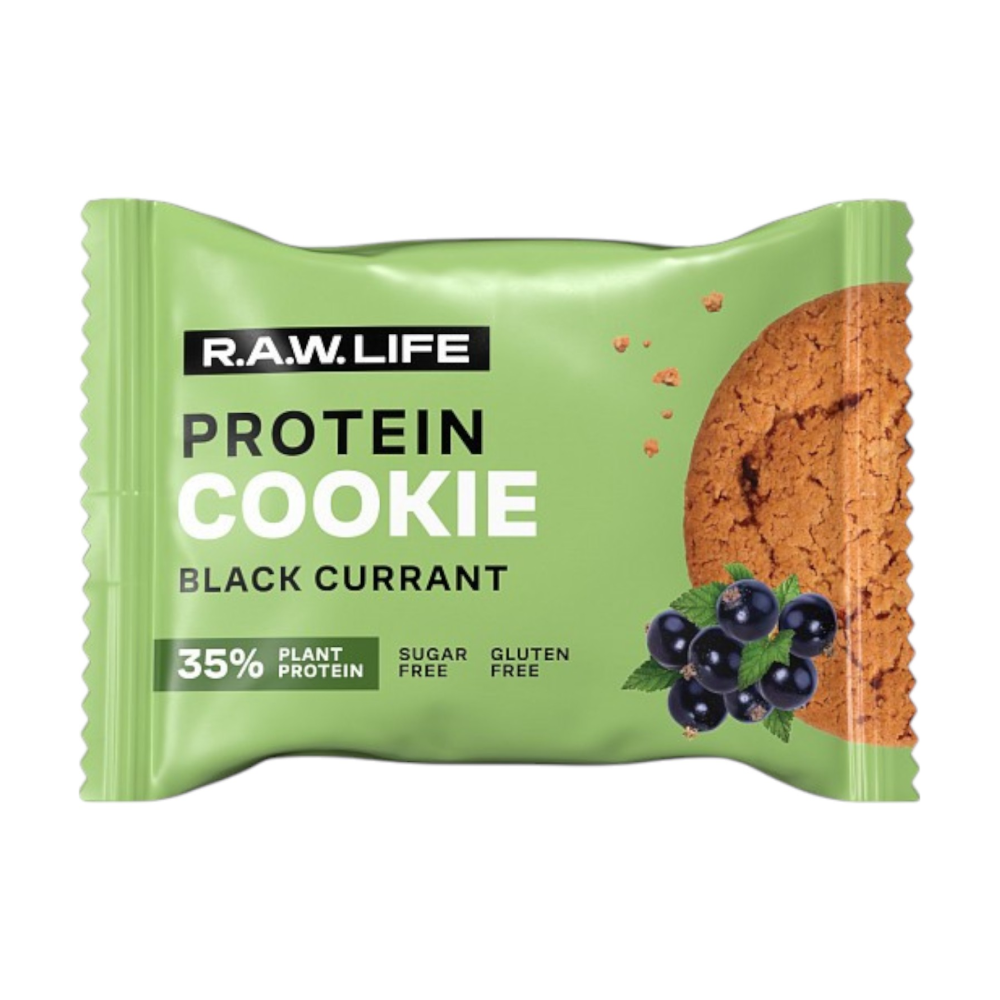 Протеиновое печенье Черная смородина R.A.W. LIFE, 50 г