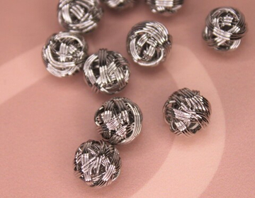 Бусина плетеная 9 мм