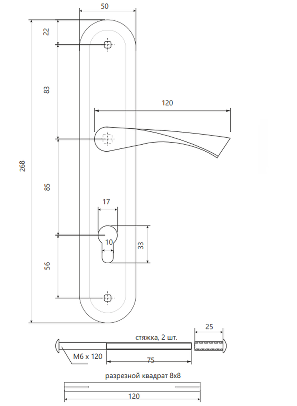 Ручки на планке Avers HP-85.0423-CR