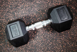 Гантель шестигранная (гексагональная) 12,5 кг