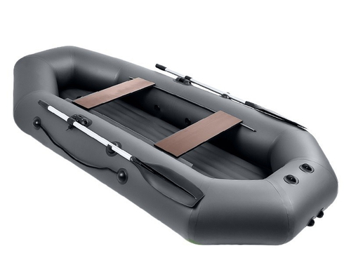 Барс-280 НД - надувное дно, графит (Надувная Лодка ПВХ)