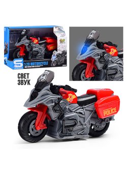 Игрушка Мотоцикл Полицейский байк со светом и звуком (JS196C)