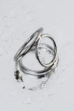 Бондаж для пениса Toyfa Metal серебристый