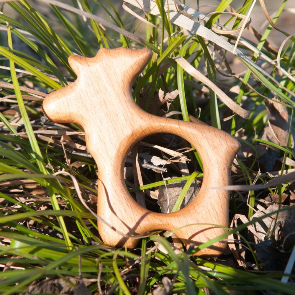 Деревянный грызунок Лось Леснушки