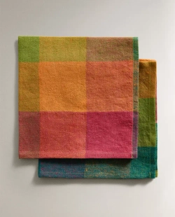 ZARA HOME ХЛОПКОВАЯ САЛФЕТКА (НАБОР ИЗ 2 ШТ.), ЗЕЛЕНЫЙ