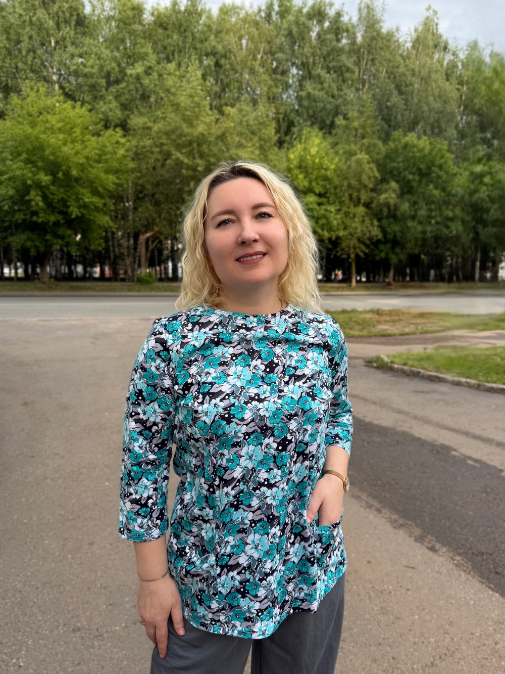 Туника женская "Д-37 К.П" рукав 3/4 (СТИЛЬ)