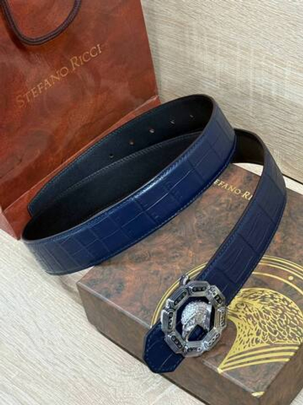 Ремень Stefano Ricci из кожи крокодила
