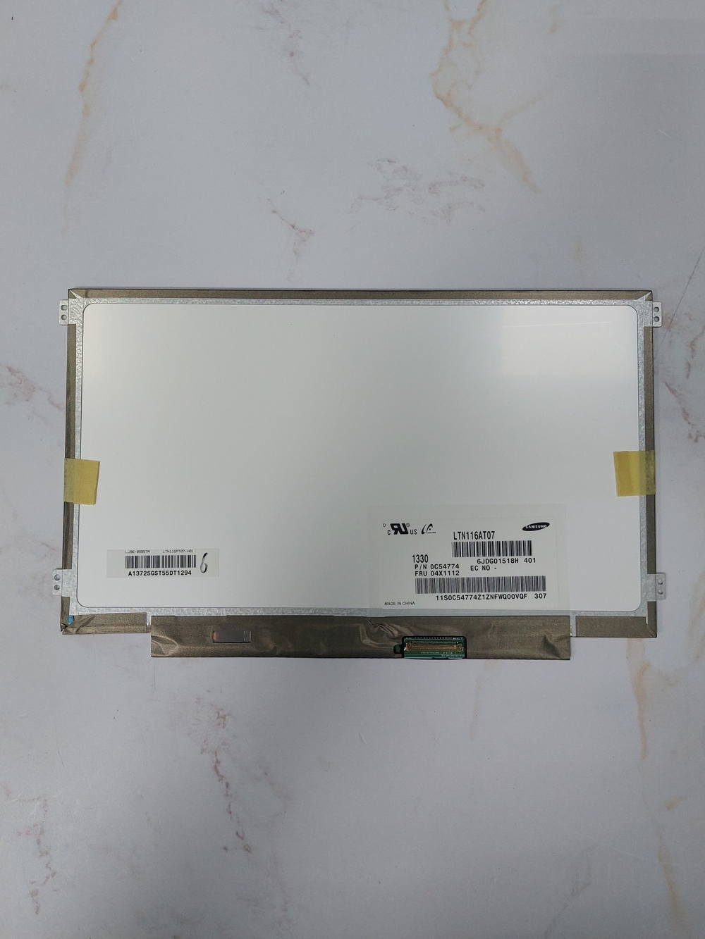 Матрица для ноутбука Lenovo E145 11", LTN116AT07-401 (Slim,1366x768, 40pin,mat)(04X1112), оригинал