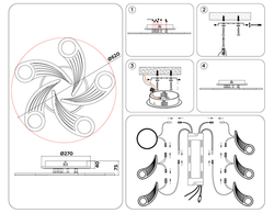 Ambrella Потолочный светодиодный светильник с пультом Original FA4476