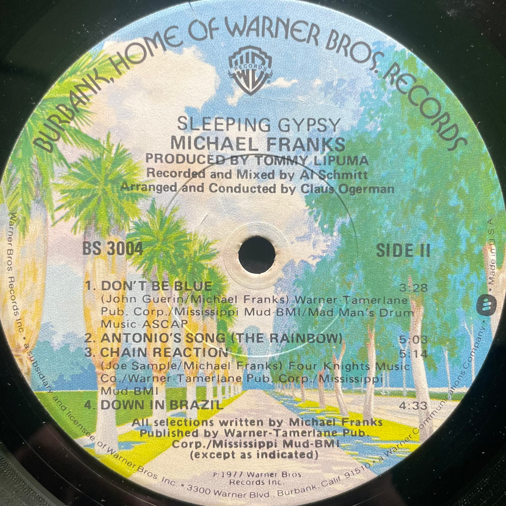 Michael Franks ‎– Sleeping Gypsy (США 1977г.)