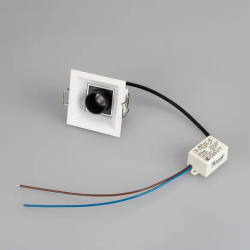 Светильник MS-ORIENT-BUILT-TURN-TC-S67x67-3W Warm3000 (BK-BK, 30 deg, 230V) (Arlight, IP20 Металл, 5 лет) 037206