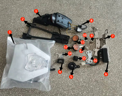 Запчасти I к питбайку Motax XR 250