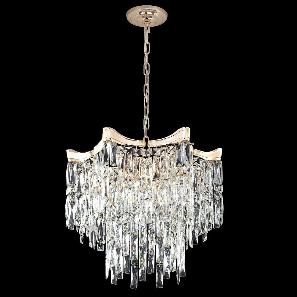 Citilux Моника CL308252 Люстра хрустальная подвесная Золото