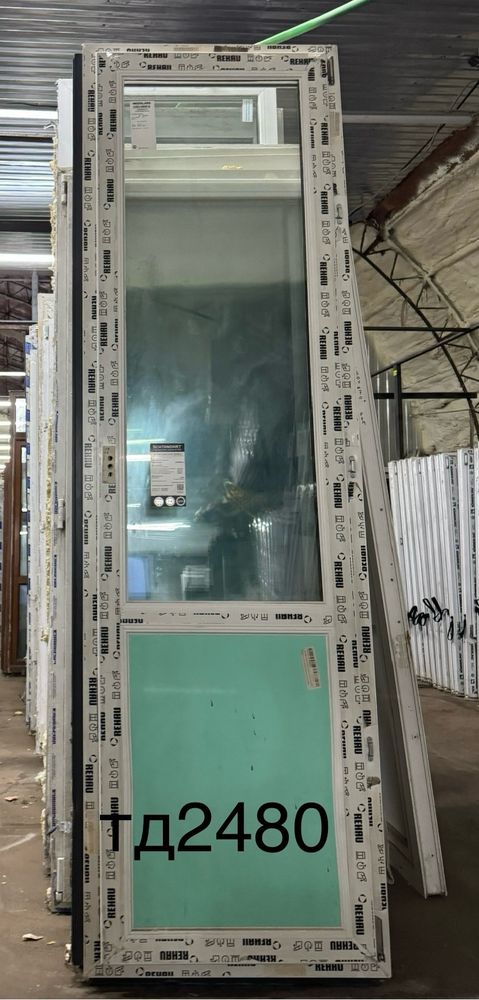 Дверь Пластиковая Новая 243(в) х 68(ш) Балконная