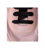 Женские кроссовки Prada Re-Nylon и замша, розовые