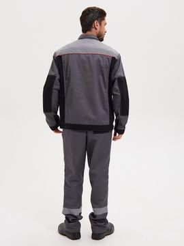 Костюм "Модуль" полукомбинезон (т.серый/черный/св.серый)