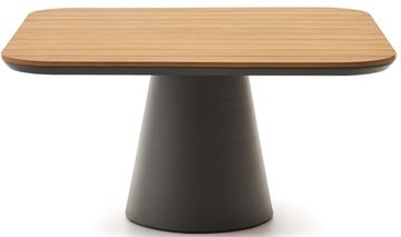 Tudons Садовый стол из алюминия серого цвета Испания La Forma