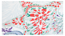 Скатерть 168х350см Mix&Match Home Счастливая звезда белая с принтом