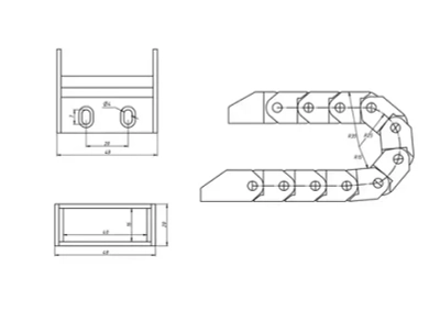 Кабель-канал гибкий TP15x40 R28