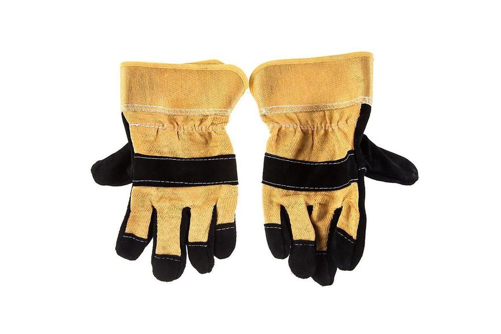 Спилковые перчатки повышенной прочности HAMMER 230-021