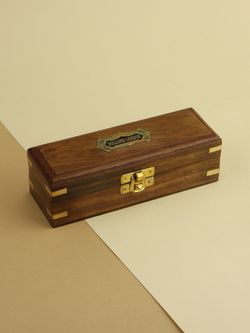 Nautical Подзорная труба в деревянном футляре