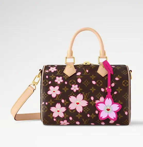 Сумка LOUIS VUITTON х TM Speedy 25, коричневый