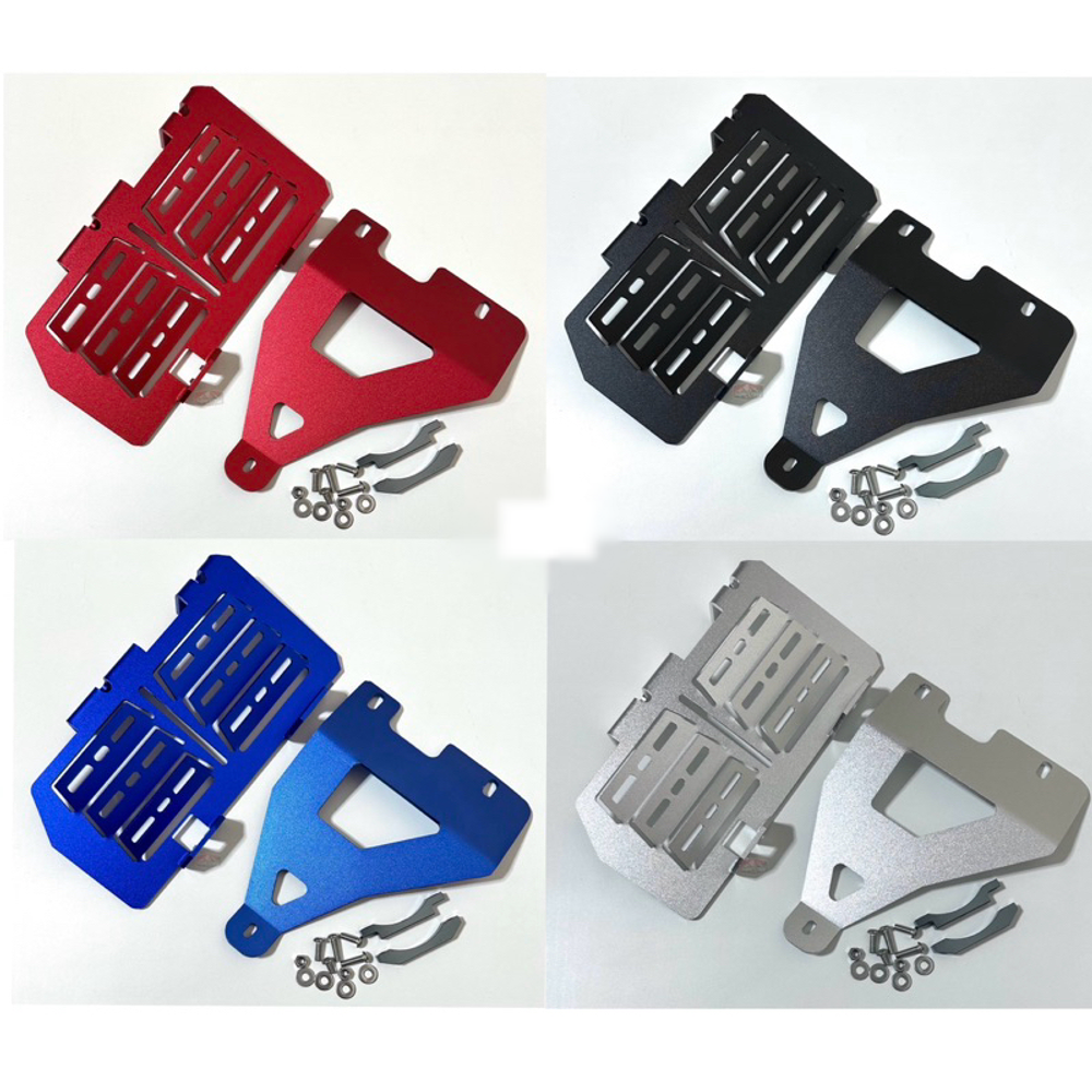 Radiator guard for Honda CRF300L (no brand) with side bracket reinforcement (2021-Up)