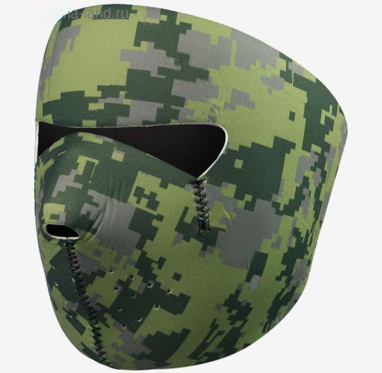 Маска для лица защитная, неопрен, цвет лес