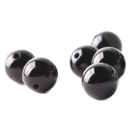 Бусина-шарик черный агат асс.
