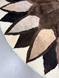 Ковер шкура натуральная овчина меховой