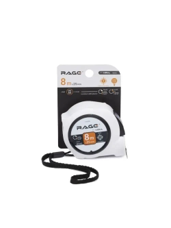 Рулетка строительная с автостопом 8 м x 25 мм RAGE by VIRA