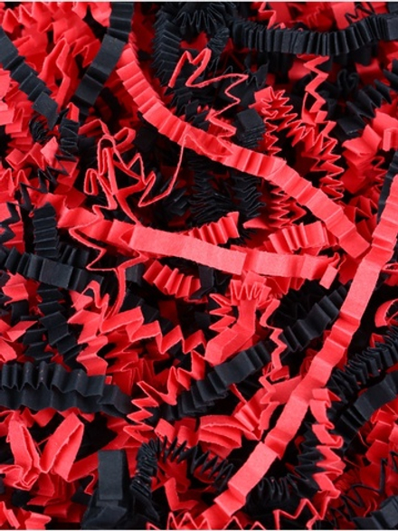 Наполнитель бумажный для подарков «Красный, черный», микс, 50 г