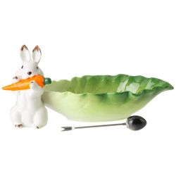 БЛЮДО LEFARD "КРОЛИК" 23 СМ, 1 ВИЛОЧКА (КОР=48ШТ.)