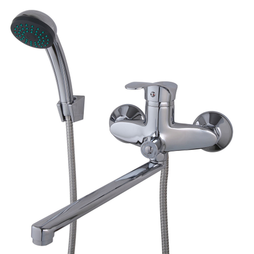 Смеситель для ванны и раковины 40к F22001 FRAP (L излив, лейка 1 реж, хром, латунь)