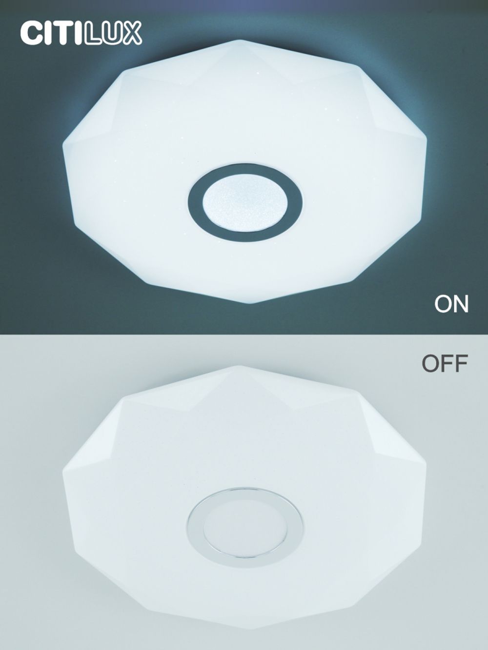 Citilux Диамант Смарт CL713A40G Умная люстра Хром