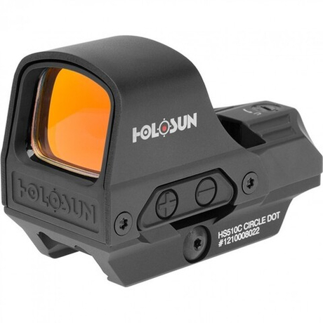 Коллиматорный прицел HOLOSUN Open Reflex HS510C (открытый, 2 МОА, 3 метки красные, вивер, IP67)